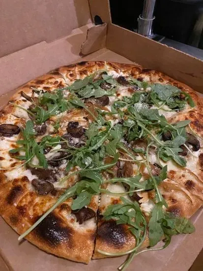 Roasted Mushroom & Onion Pizza