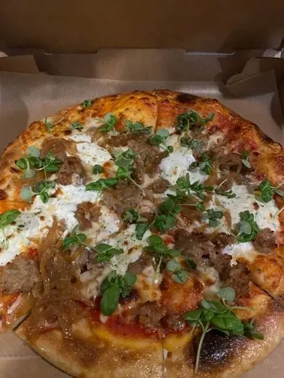 Sausage & Herbed Ricotta Pizza