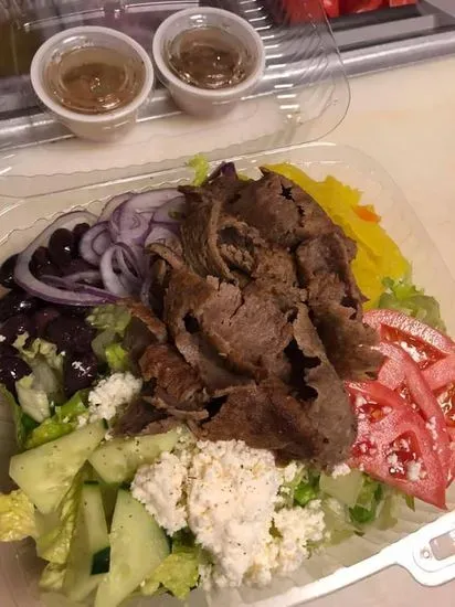 Greek Salad With Gyro Meat