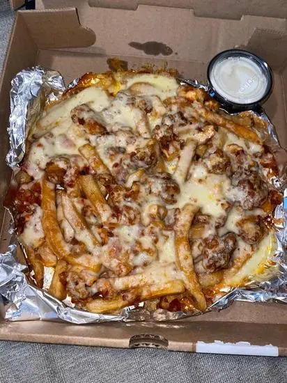 Buffalo Chicken Bacon Cheese Fries