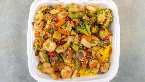 Grilled Shrimp Stir Fry