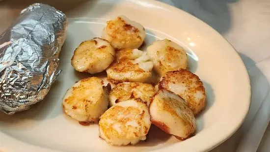 Grilled Sea Scallops with Garlic Butter & Lemon