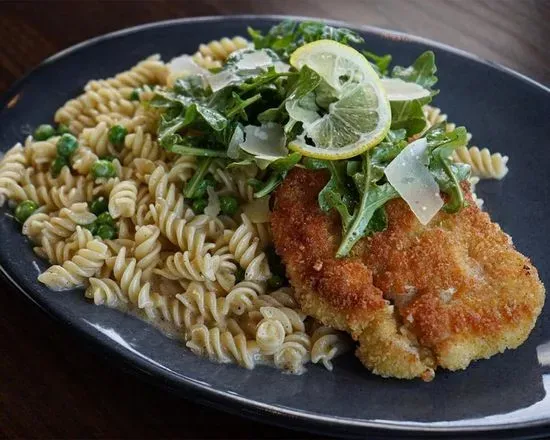 Gluten Free Chicken Milanese Alfredo