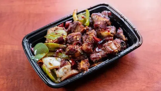 Dry Fried Pork Ribs 干锅排骨