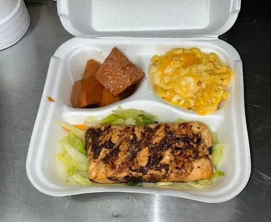 Jerk Salmon Platter