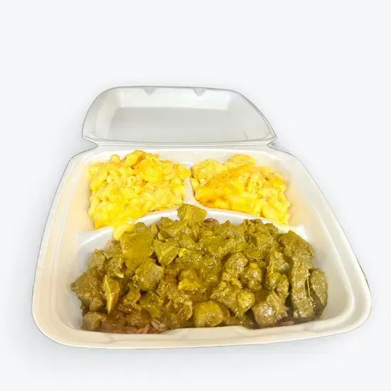 Lg Curry Goat Platter