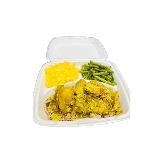 Lg Curry Chicken Platter