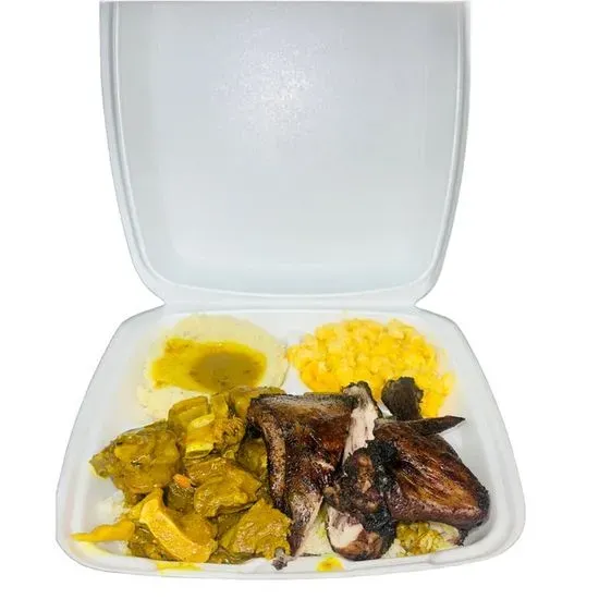 Jerk Chicken & Curry Goat