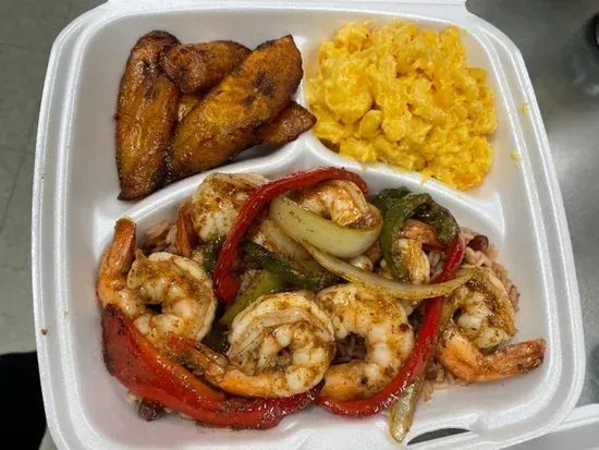 Jerk Shrimp Platter