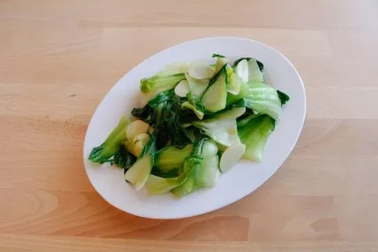 Baby Bok Choy with Fresh Garlic