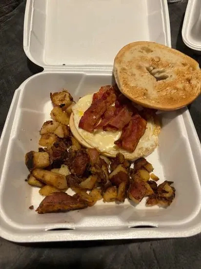 One Fried Egg Sandwich and Homefries