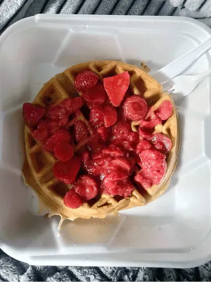 Strawberries Waffles