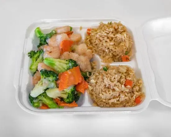 Shrimp Broccoli with Side