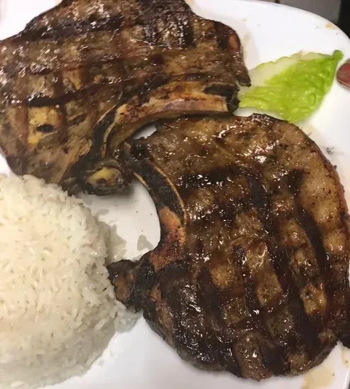 Chuletas Asadas / Grilled Pork Chops