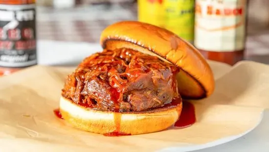 BBQ Pulled Beef Sandwich