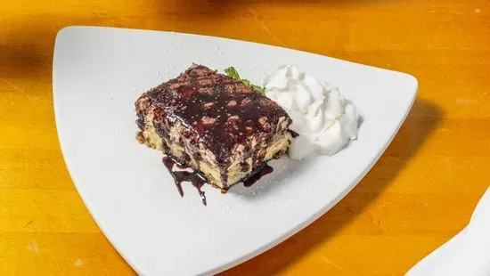 Siena's Tiramisu with Chocolate Sauce