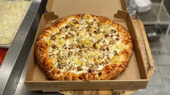 Chicken Tortellini Carbonara Pizza Large 16”