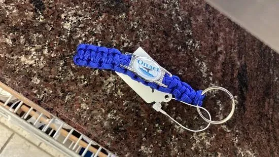 Logo Blue Paracord Keychain 