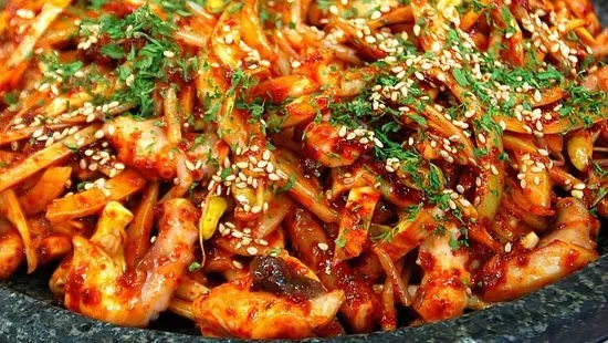 Nakji-Bokkeum (Stir-fried octopus)