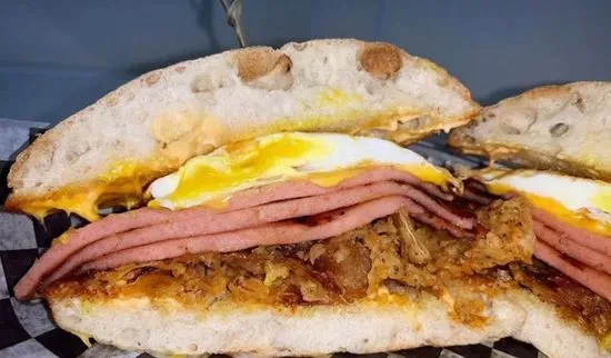 Fried Bologna Sandwich