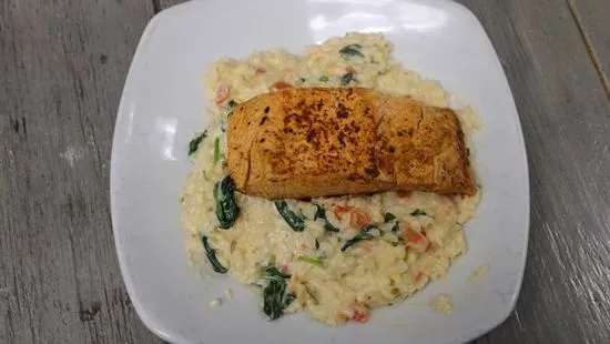 Blackened Salmon Rissotto