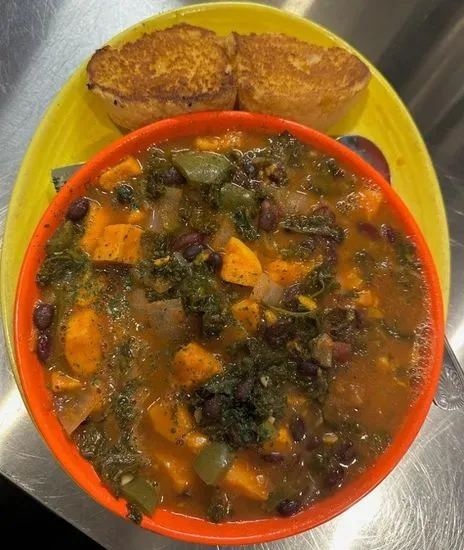 Sweet Potato Chili with Corn Bread