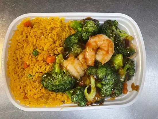 C 6. Shrimp With Broccoli 晚芥兰虾