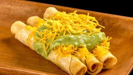 Rolled Tacos Cheese (3) with Guacamole