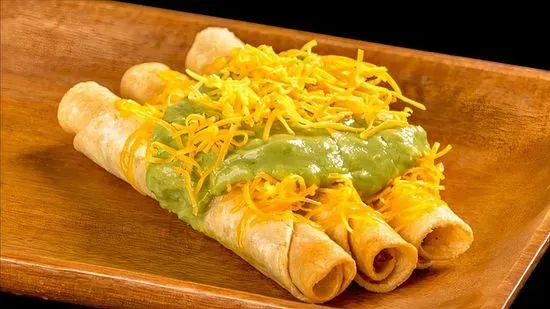 8. Rolled Tacos (4) with Guacamole