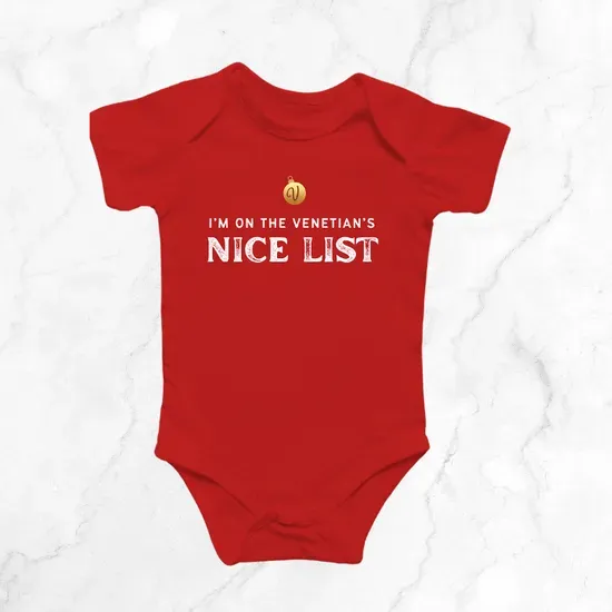 "Nice List" Baby Onesie