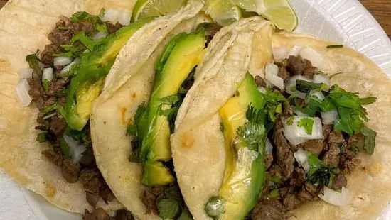 Tacos De Asada o Pollo (3x)