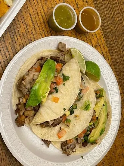 Tacos De Carnitas (3x)