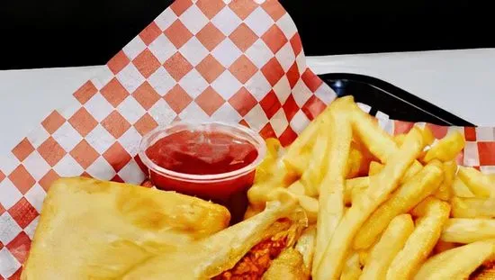 1 Pizza Puff with Fries