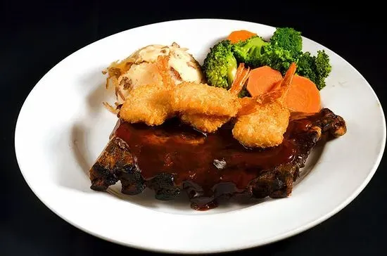 BBQ Ribs & Fried Shrimp Combo