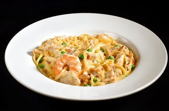 Chicken & Shrimp Carbonara