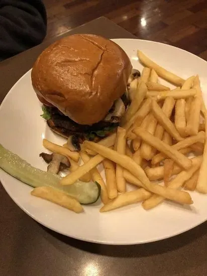 Swiss Mushroom Burger