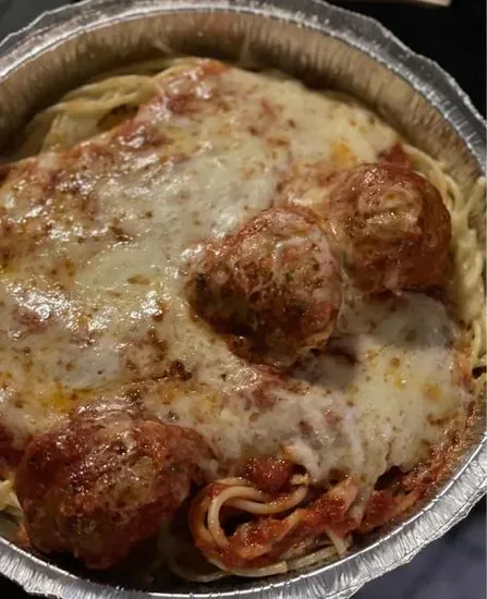 Spaghetti & Meatballs Parmigiana