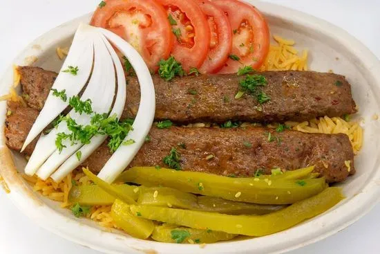 Beef Kofta Kebab Platter