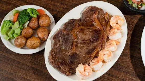 Rib-eye Steak & Shrimp