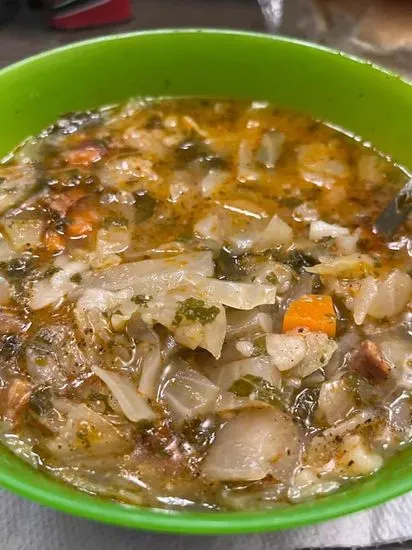 Bucket of Portuguese Kale Soup ( Half Gallon)