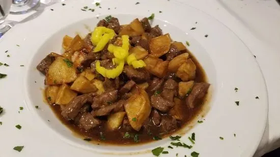 Picadinhos De Carne E Camarão