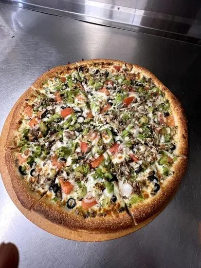 Lg Pesto Veggie Pizza