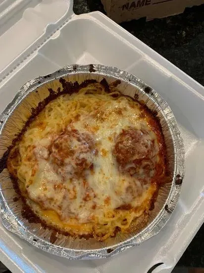 Baked Spaghetti with Meatballs