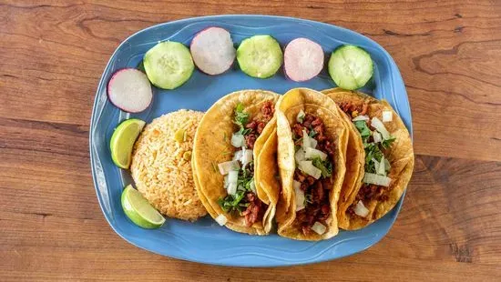 ORDER (3) TACOS AL PASTOR