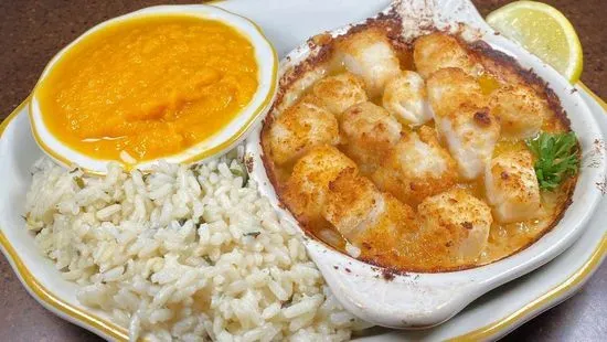 GLUTEN FREE Broiled Scallops