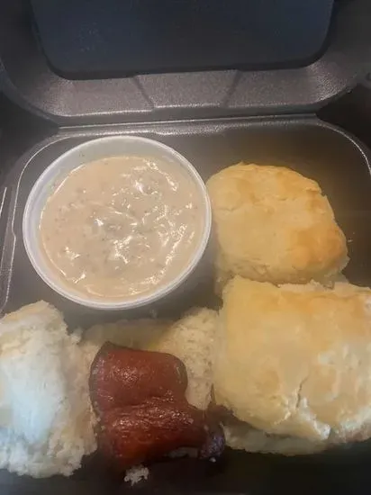 (1) Sausage Gravy Biscuit