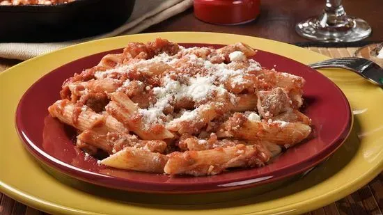 Baked Mostaccioli (1 meatball)