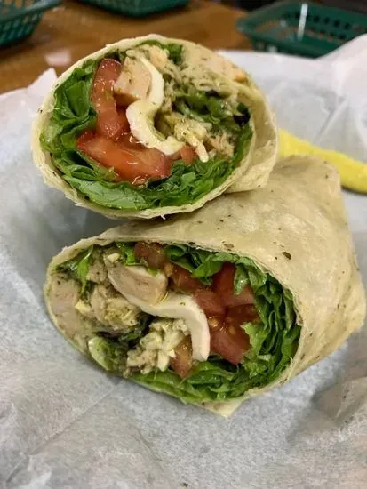 Basil Pesto Chicken Wrap W/ Side