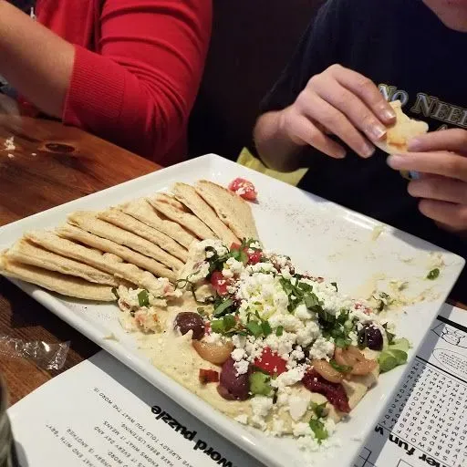 Mediterranean Hummus Supreme Tray With Pita