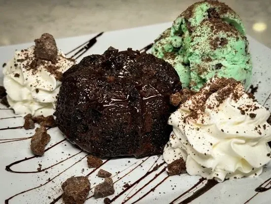 Girl Scout Cookie Lava Cake